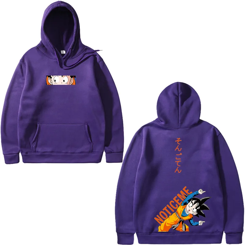 Харадзюку японская манга Sudadera Dragon Ball толстовки для мужчин и женщин любителей хип-хоп Goten трусы плюс бархатные Свободные толстовки для пар