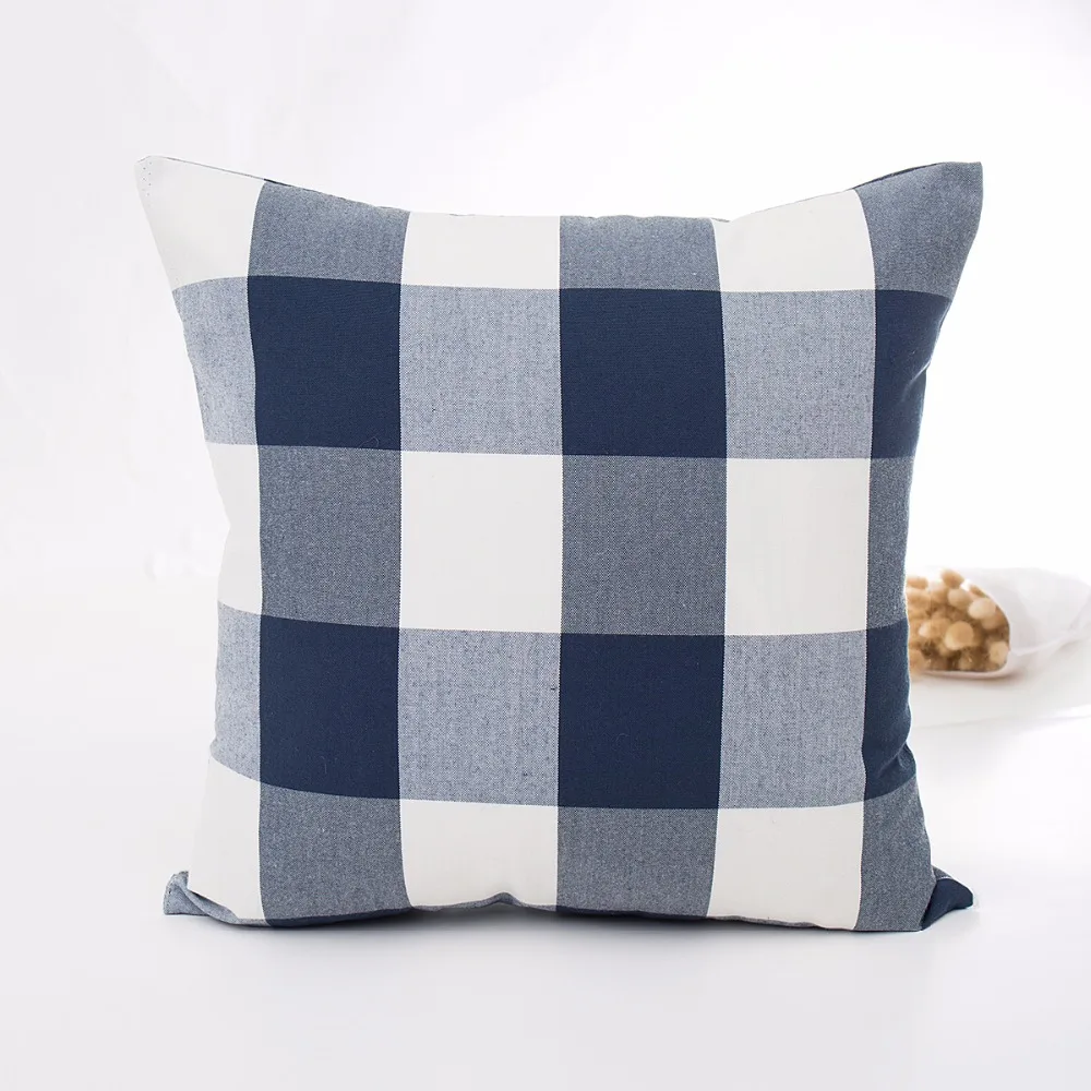 الجملة الزفاف حزب هدية غطاء الوسادة الشمال الأزياء الأزرق الداكن منقوشة ديكور مكتب المنزل سيارة أريكة كيس وسادة 45cmX45