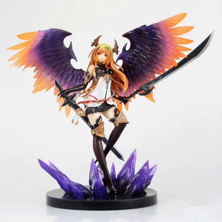 Pаспродажа Kotobukiya Аниме игра Rage of Bahamut Темный ангел Оливия 1 8 масштаб предварительно окрашенная ПВХ фигурка модель игрушки