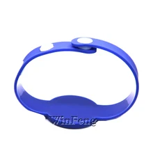 100 шт./лот, цветные, регулируемые бретели, с эффектом приближения 125 кГц RFID смарт-браслет из ПВХ браслет с Atmel T5577 чипы