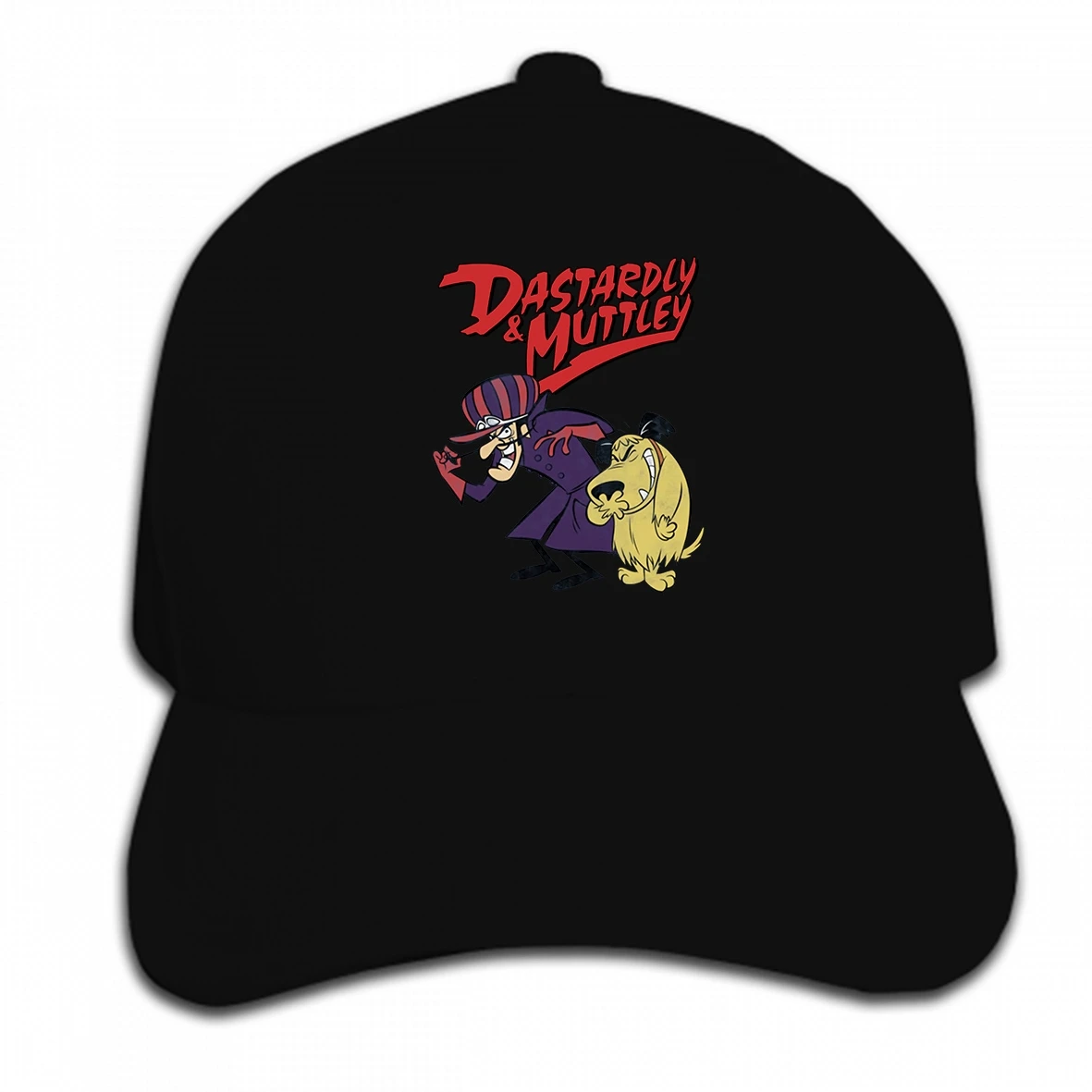 

Print Custom Baseball Cap Wacky Races Dastardly and Official Hanna Blue Mens Print Summer Short Hat Peaked cap