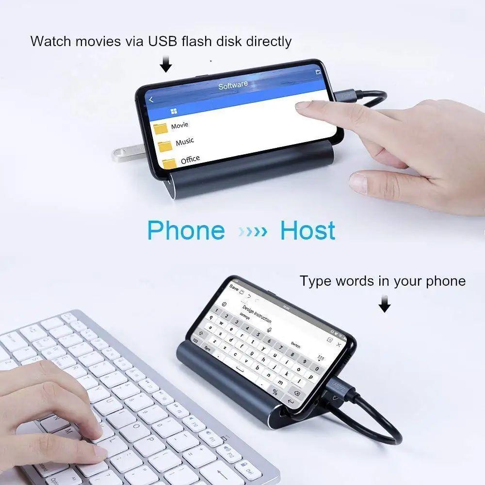 Estación base USB C Baolyda estación 7 en 1 DEX para Samsung Dex Modo USB tipo C a HDMI VGA 4K Ethe