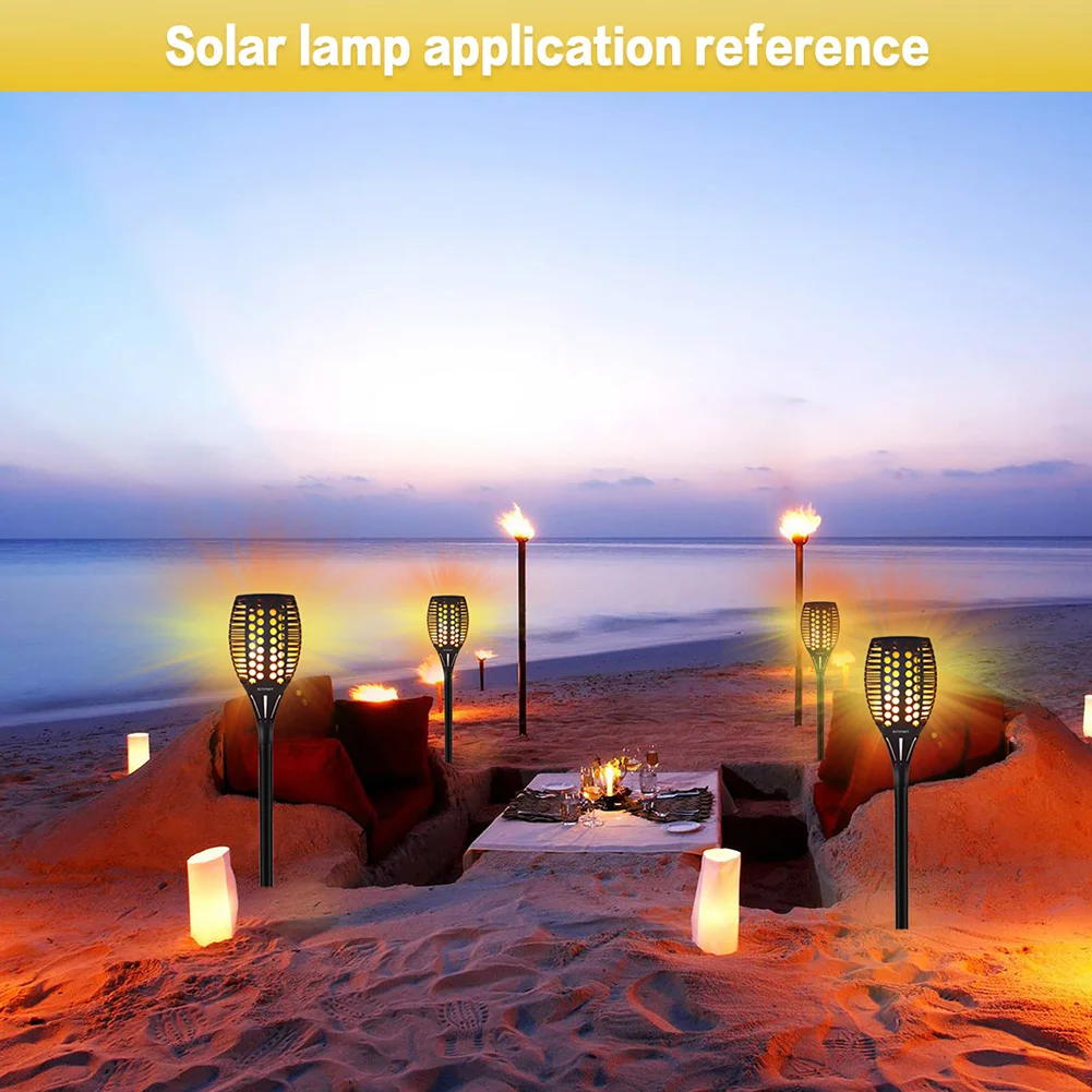 Lâmpada de Chama Iluminação da Tocha Ip65 à Prova Luz do Gramado Solar Cintilação Dwaterproof Água Jardim Decoração Paisagem Lâmpada Caminho Luz Spotlight Led Mod. 130192 14 Cheap Lâmpadas solares