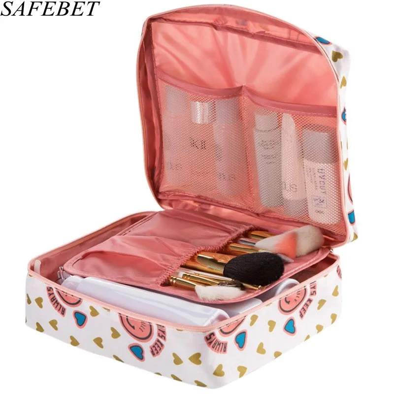 2019 Fashion Man Women Makeup Nylon Cosmetic Bag Clear Makeup Case Toiletry Wash Functional Organizer Storage Pouch Beauty Kit 2019 Fashion Man Women Makeup Nylon Cosmetic Bag Clear Makeup Case Toiletry Wash Functional Organizer Storage Pouch Beauty Kit