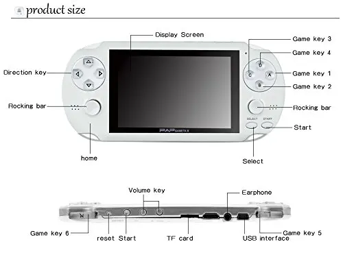 PAP GAMETA 2 PLUS 4 3 ''ручной GameConsole 64 бит мини видео игры concole Портативный GamePlayer