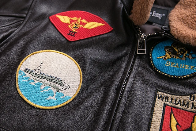 2018 Brown Men TOP GUN pilot Kurtka skórzana wełna kołnierz plus rozmiar XXXL oryginalna skóra bydlęca zima rosyjski Aviator płaszcz Darmowa wysyłka tanie tanio Mężczyzn Skórzane zamszowe Kołnierz skrętu Na MAXMACCONE Poliester Wojskowych Appliques zamki błyskawiczne kieszenie 2018 Brown Men TOP GUN pilot Kurtka skórzana wełna kołnierz plus rozmiar XXXL oryginalna skóra bydlęca zima rosyjski Aviator płaszcz Darmowa wysyłka tanie tanio Mężczyzn Skórzane zamszowe Kołnierz skrętu Na MAXMACCONE Poliester Wojskowych Appliques zamki błyskawiczne kieszenie
