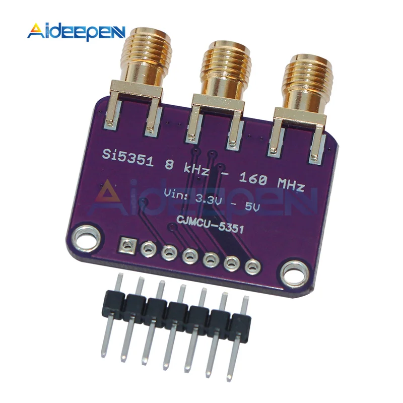 1 шт. DC 3 V-5 V 5351 Si5351A Si5351 I2C тактовый генератор коммутационная плата модуль генератор сигналов часы 8 кГц-160 МГц для Arduino