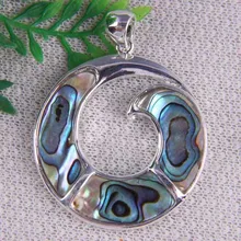 Натуральный Новозеландский кулон в виде раковины абалона ювелирные изделия для женщин Подарочная бусина S160