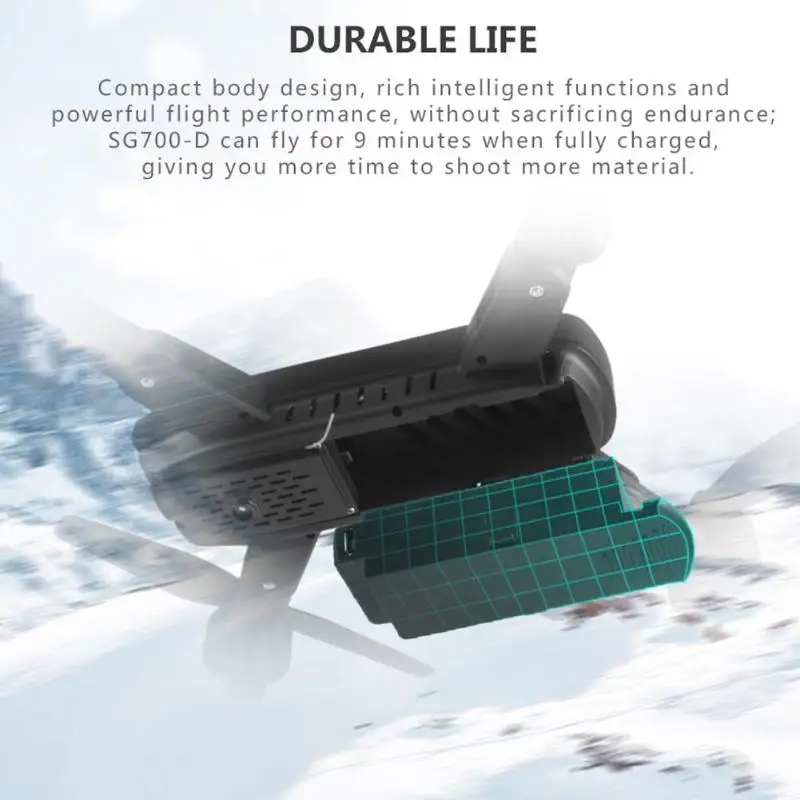 SG700-S дрона с дистанционным управлением Wi-Fi 720P Двойная камера с оптической Квадрокоптер с режимом headless оптического потока двойной зависания фиксированная высота Скорость
