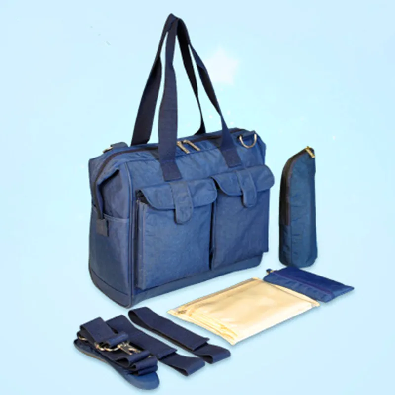 

New Multi-function Large Capacity Single Shoulder Mummy Bag Large Capacity Washed Nylon Baby Diaper Bags Mummy Bag F62