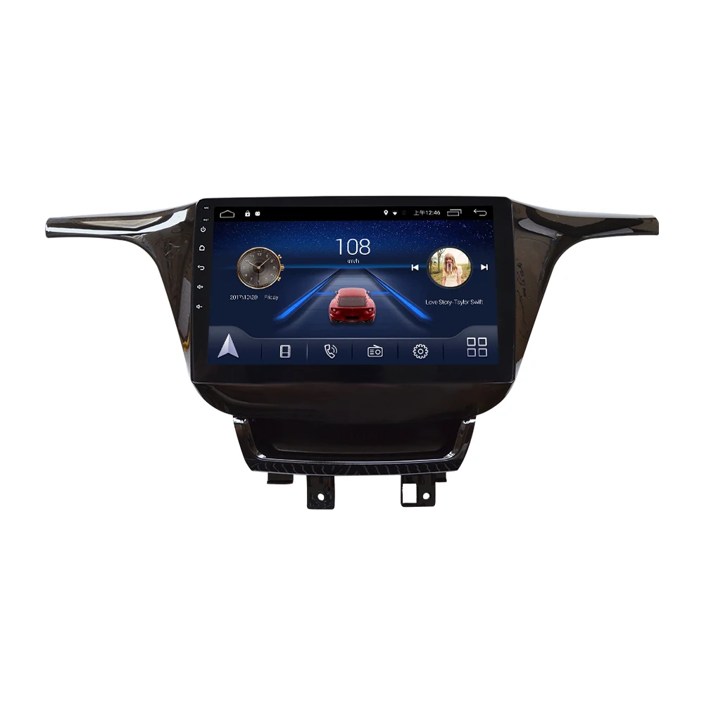 Top 4G Lte Android 9.0 Car multimedia navigation system GPS DVD player For BUICK OPEL GL8  2017 2018 years IPS screen Radio stereo 1