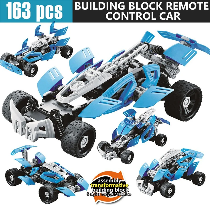 

SDL 2017A-20 RC Cars 163pcs Building Blocks 2.4GHz Remote Control DIY Car Toy Vehicle Racing 4CH Cross Country Car Boys Gifts