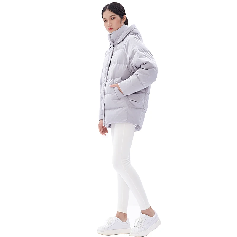 ODM Новый женский черный пуховик высокого класса packable вниз пальто индивидуальные