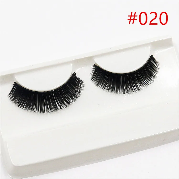 

1 Pair Sell 3D False Eyelashes Korea Natural Nude Makeup Long False Eyelash Handmake Eye Lashes Makeup Kit Gift #H020