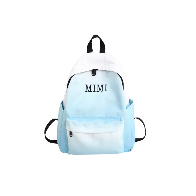 Gaoge женский рюкзак студенческий женский рюкзак мужская школьная сумка для подростков девочек мальчиков влюбленных рюкзак для студентов Mochila Back pack - Цвет: Light Blue