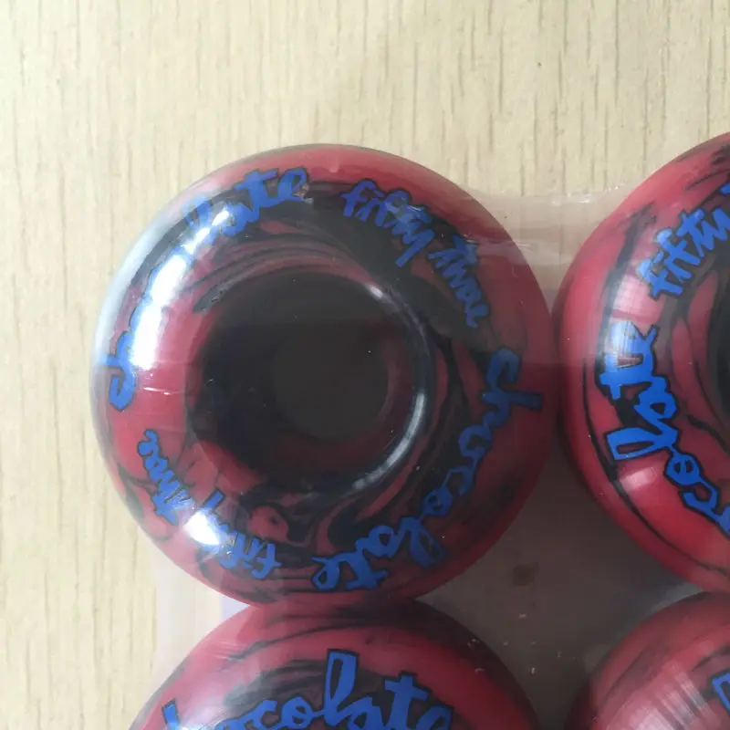 chocolate skateboard wheels mixed  (6)