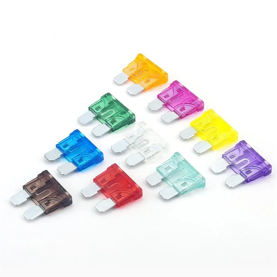 110 pcs/lot Mini Blade Fuse Assortment Auto Car Motorcycle SUV FUSES Kit FUSE BOX 2-35 AMP Insurance