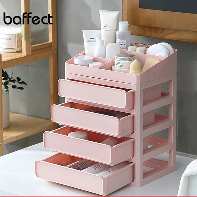  Baffect Colorful Multi-layer Plastic Makeup Drawers Storage Box Jewelry Container Make up Organizer