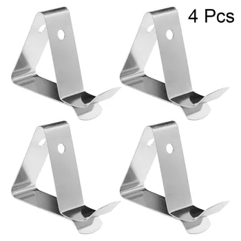 

4Pcs Thermometer Holder Universal Heat-Resisting Stainless Steel Securing Clip Coffee Cup Clip Probe Clip for Home Picnic A30