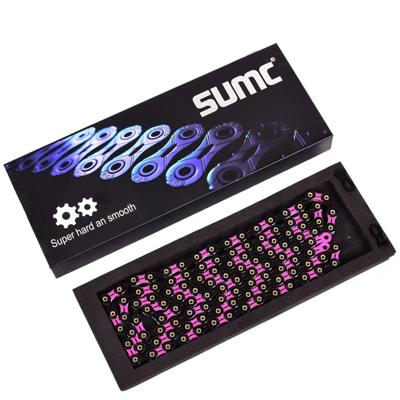 Excellent SUMC SX11SL Bicycle Chain 116L 11 Speed Bicycle Chain with MissingLink for Mountain/Rod Bike Bicycle Parts With Original box 42