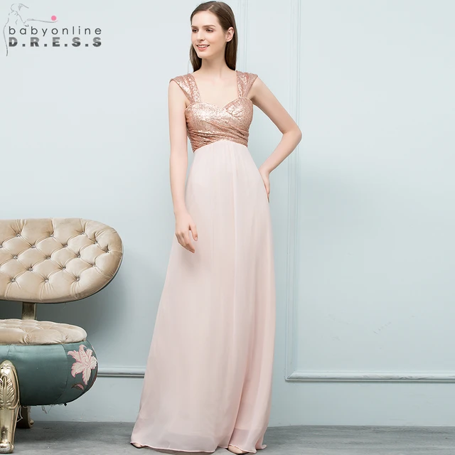 2018 Y Rose Gold Sequin Chiffon Bridesmaid Dresses Off Shoulder 2018 Y Rose Gold Sequin Chiffon Bridesmaid Dresses Off Shoulder Long Wedding Party Robe Demoie