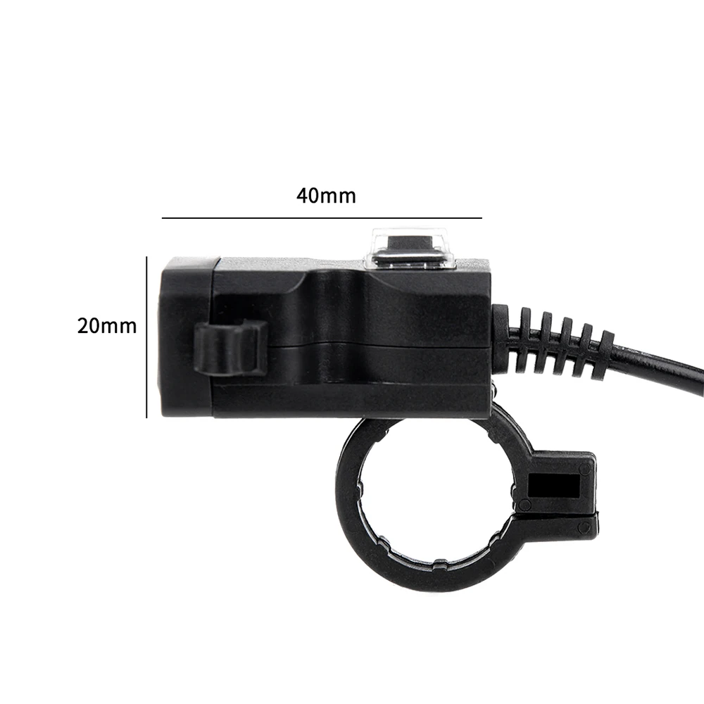 Руль мотоцикла USB телефон Зарядное устройство Адаптер 5В 2.1A двойной Порты usb 12V розетка для автомобильного прикуривателя с Водонепроницаемый переключатель Z2