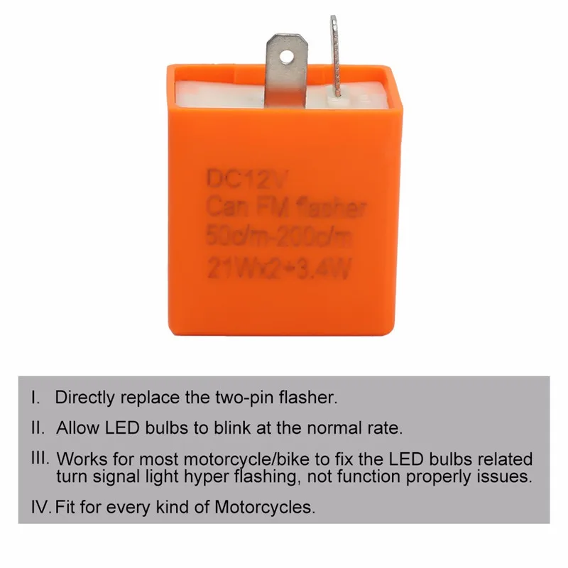 12 v Регулируемая частота светодиодные импульсное реле поворота для мотоцикла для Honda Cbr 250r 250rr 400 400f 400rr 600f4i 600f 600rr 750 900rr