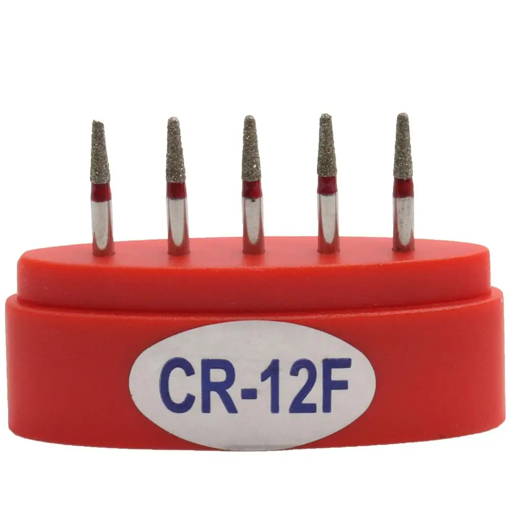 Стоматологические алмазные боры Средний FG 1,6 M для стоматологических высокоскоростных наконечников Стоматологическая турбина CR сериалы - Цвет: CR-12F