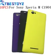 RTBESTOYZ 10 шт. для sony Xperia M C1904 C1905 C2004 C2005 Корпус Крышка батарейного отсека Дверь задняя крышка Шасси рамка задняя крышка