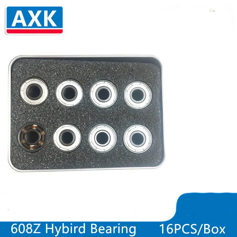 Free shipping 16pcs Ceramic inline speed skate bearings 608 Speed 11