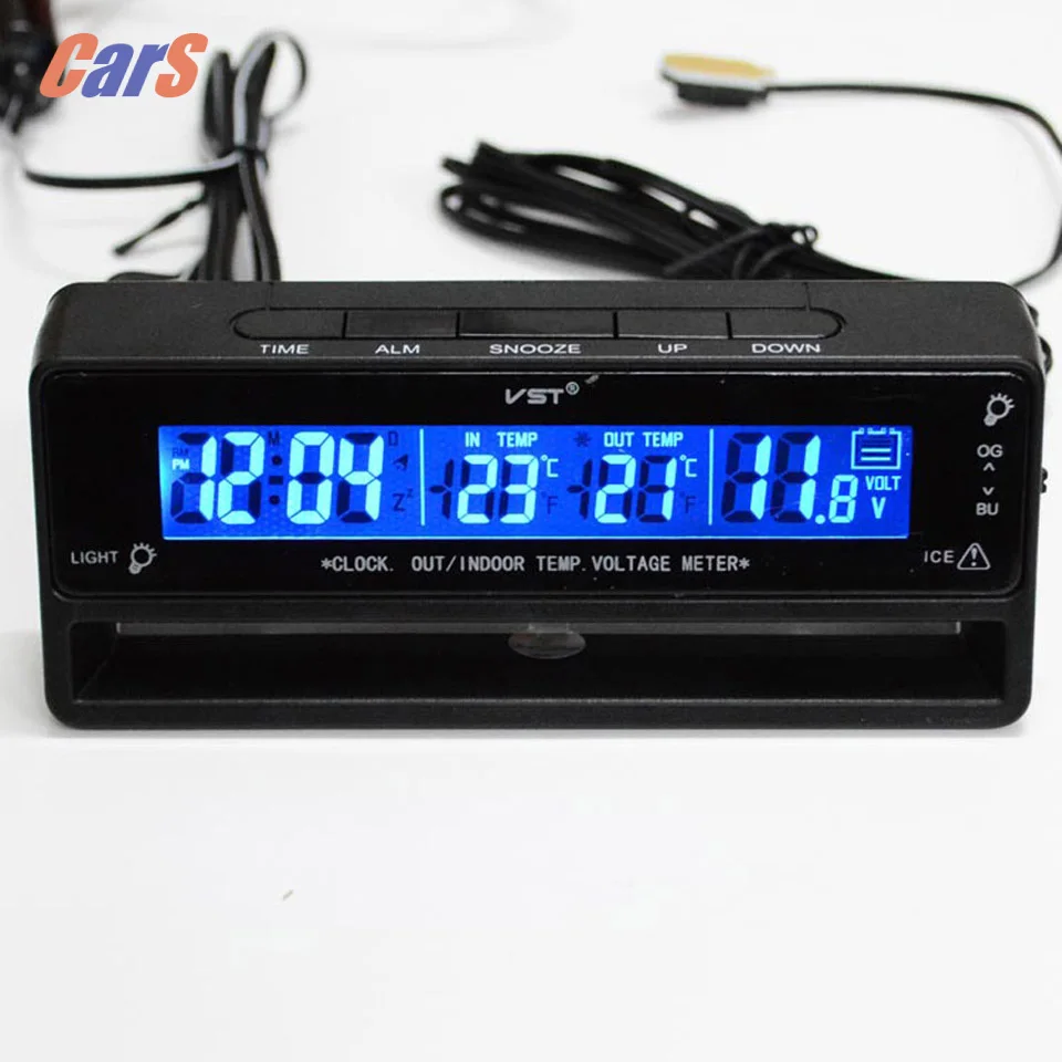 Prix pour 3 in1 LCD Dislay Auto Voiture Horloge Voiture Thermomètre Numérique Véhicule Voltmètre Moniteur De Voiture Accessoires Prix pour 3 in1 LCD Dislay Auto Voiture Horloge Voiture Thermomètre Numérique Véhicule Voltmètre Moniteur De Voiture Accessoires