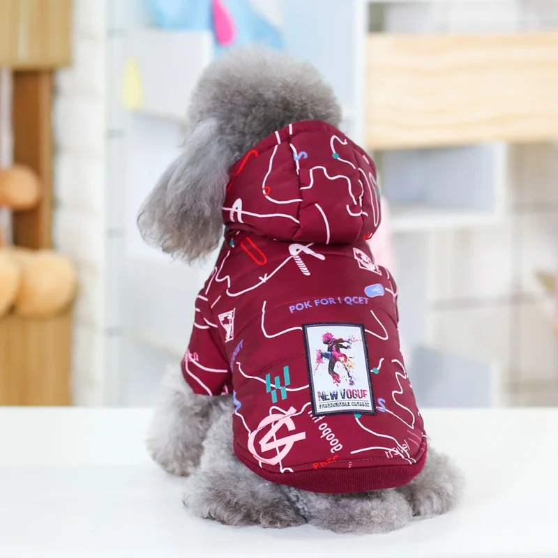 

Pet Autumn Winter Warm Vest Coat for Small Medium Dogs Puppy Down Jacket Hoodies Cosmic Landscape For Puppy