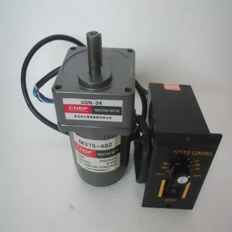 

Key slot shaft 15W 220V 0.31A Single phase Damping slow induction motor with speed controller