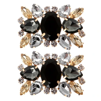 

2Pcs Rhinestone Wedding Bridal Shoe Clips Accessory DIY Decoration Vintage Style