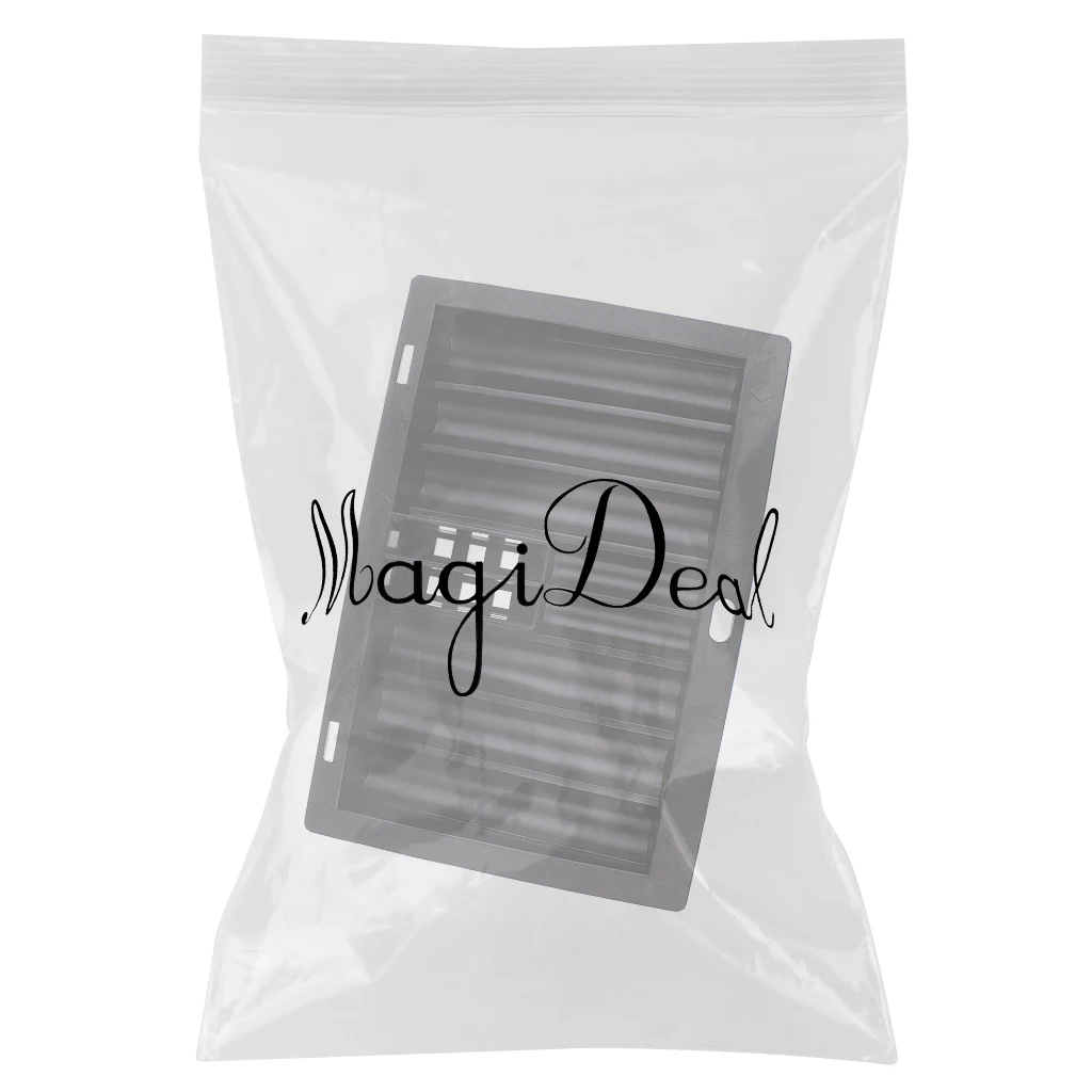 Portable 350 Chips Acrylic Poker Chip Tray with 2 Center Slots for Party Casino Game Props Black  Poker Chips Holder Box