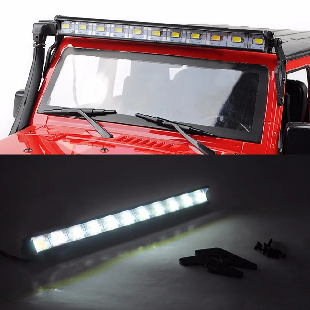 RC Car Roof LED Light Bar 11 LED Light Bar Bright Lamp With Installing RC Accessories For 110 RC Crawler Remote Control Parts RC Car Roof LED Light Bar 11 LED Light Bar Bright Lamp With Installing RC Accessories For 110 RC Crawler Remote Control Parts