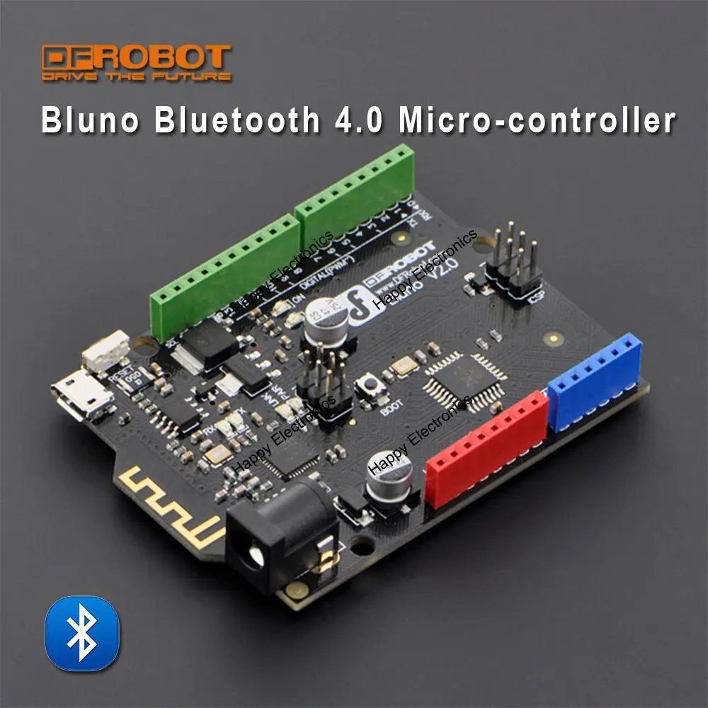 DFRobot Подлинная плата микроконтроллера Bluno, Atmega328 BLE TI CC2540 чип Встроенный Bluetooth 4,0 совместим с Arduino Uno