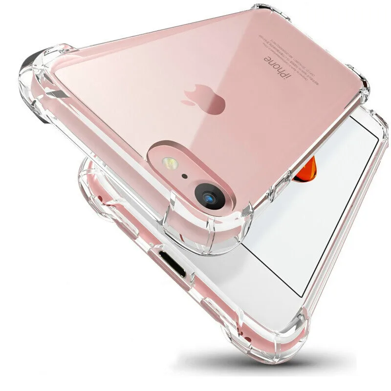 Прозрачный защитный чехол для iPhone X XS max XR кристальная полная защита анти-шок чехол для iPhone 5 SE 5 S 6 6s 7 8 plus