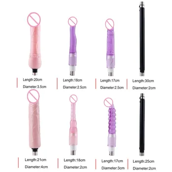 Sex Machine female masturbation dildo pumping gun with 6 dildos attachments automatic sex machines for women