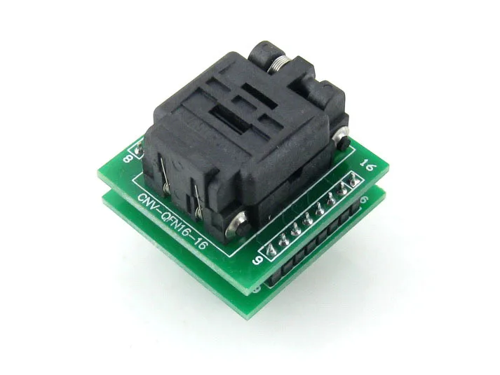 

module Wavesahre QFN16 TO DIP16 Plastronics QFN IC Programmer Adapter Test Socket 3 * 3 mm 0.5 Pitch for QFN16 MLF16 MLP16 Packa