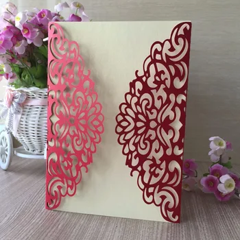 

12Pcs Romantic Wedding/Business/Party/Birthday Invitation Cards Laser Cut Wedding Party Invitation Card with different colors