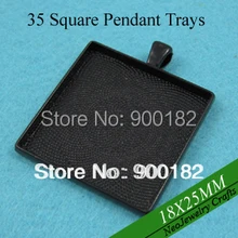 35 мм черный квадратными лотки, Шатона пустые привесные установки, Привесные пробелы