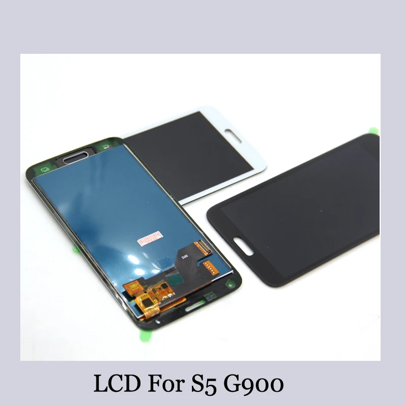 ЖК-дисплей для Samsung Galaxy S5 G900F G900 сенсорный экран дигитайзер полная сборка запасные