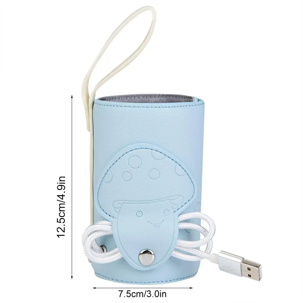 USB Подогреватель детских бутылочек, портативный термостат для хранения молока и путешествий, Высококачественная микрофибра, полиуретановый материал, подогреватель бутылочек для молока