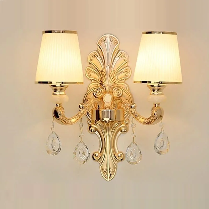 ديكو جدارية الحمام Kinkiety امبين الحديثة الغرور غرفة نوم كريستال زين Murale Wandlamp الإنارة ضوء للمنزل الجدار مصباح