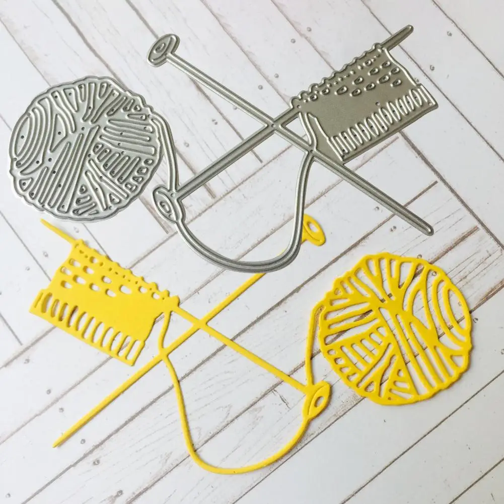 Knitting Wool Yarn Metal Cutting Dies Stencils for DIY Scrapbooking