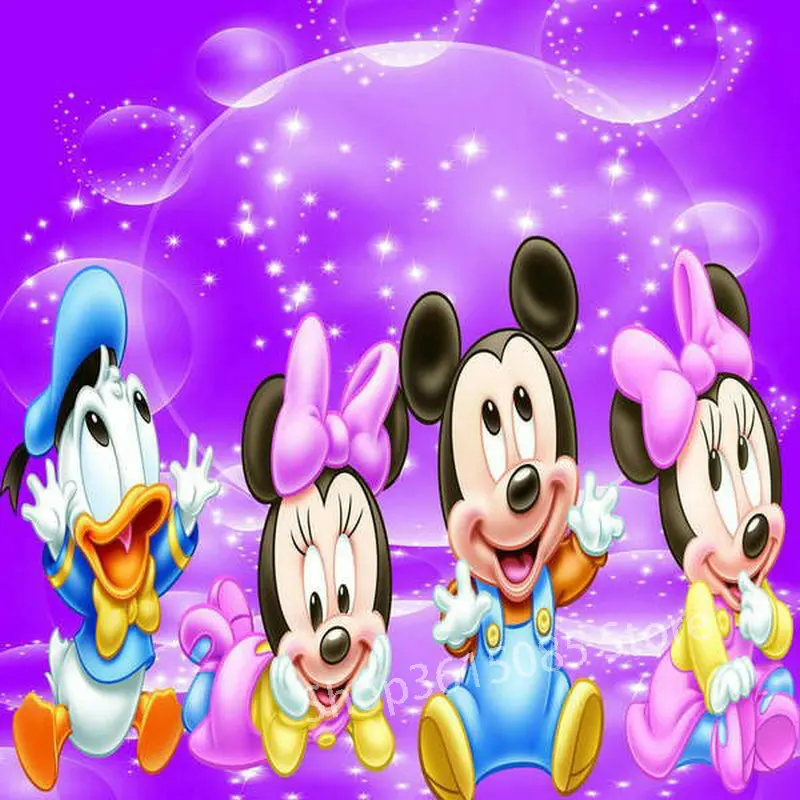 

Full 5D Wafer Drill Diamond Painting "Disney Mickey Mouse" DIY Diamond Embroidered Cross-stitch Mosaic Rhinestone Decoration