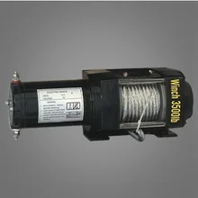 3500lbs12V-24V портативный медный сердечник мотор лебедка мощность восстановление лебедки кабель Съемник комплект для лебедки ATV трейлер лебедки грузовик
