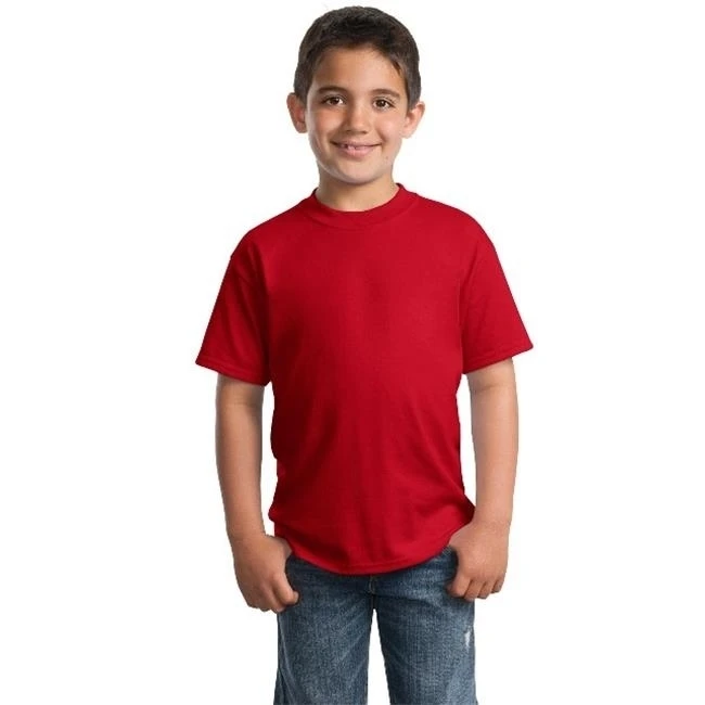 Port & Company PC55Y Youth Core Blend Tees Red - Small