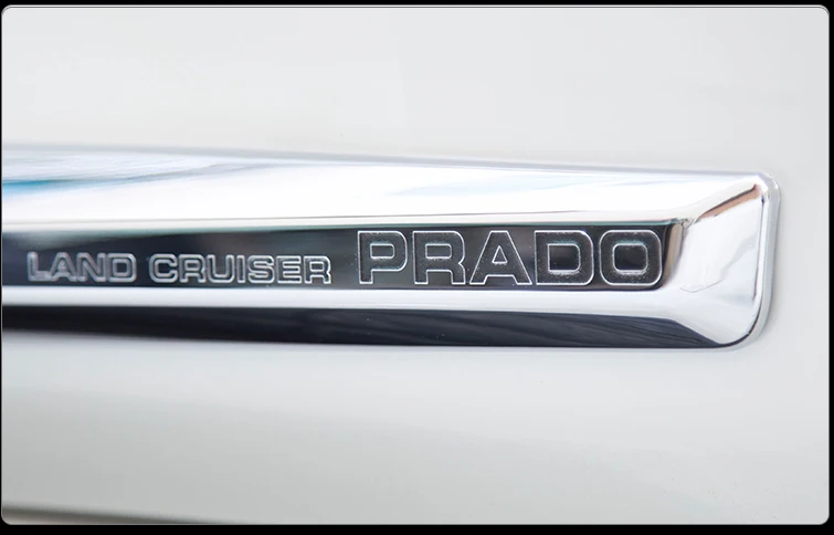 US $134.40 Original Chrome Car Door Body Side Moulding Cover Trim For Toyota Land Cruiser Prado Fj150 2018 Accessories